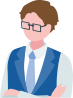 事務の男性